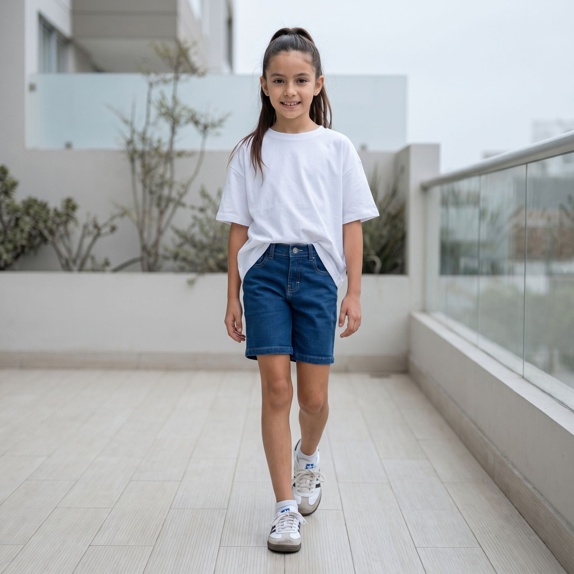 Bermuda denim niña casual – Angela Kids Perú