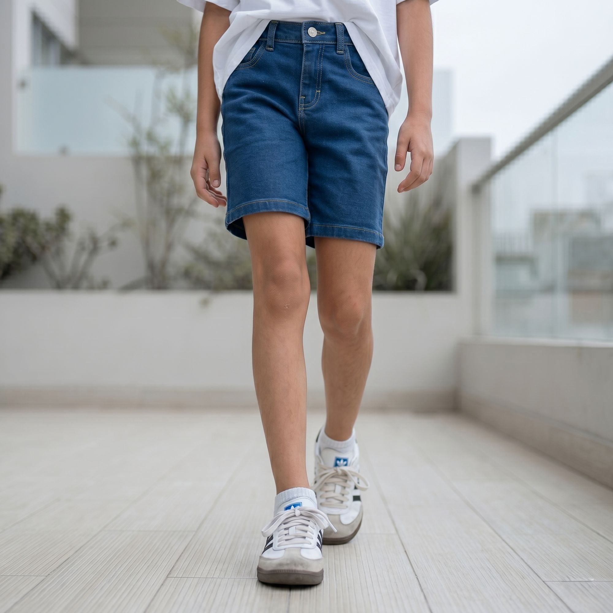 Bermuda niña jean casual ropa para niñas Angela Kids Perú