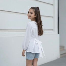 Blusa Niña Algodon Bordada - Angela Kids