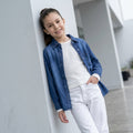 Blusa Jean Clásica para Niña - Denim