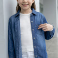 Blusa Jean Básica Azul