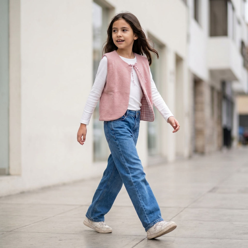 Chaleco Tejido Niña - Angela Kids