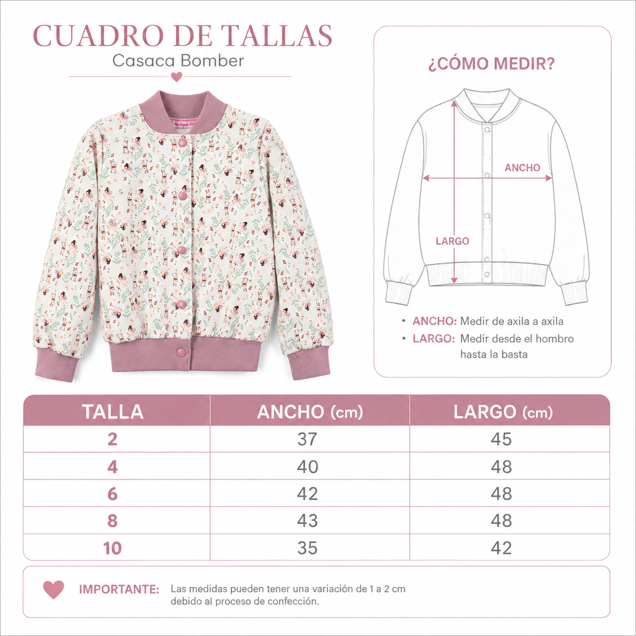 Casaca Bomber Petit Bunny