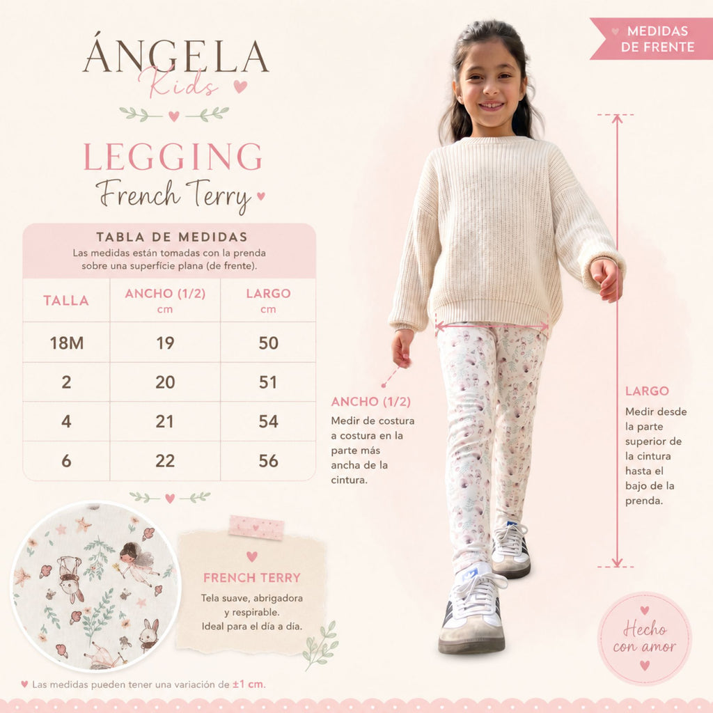 Legging Niñas Estampada (Algodón)