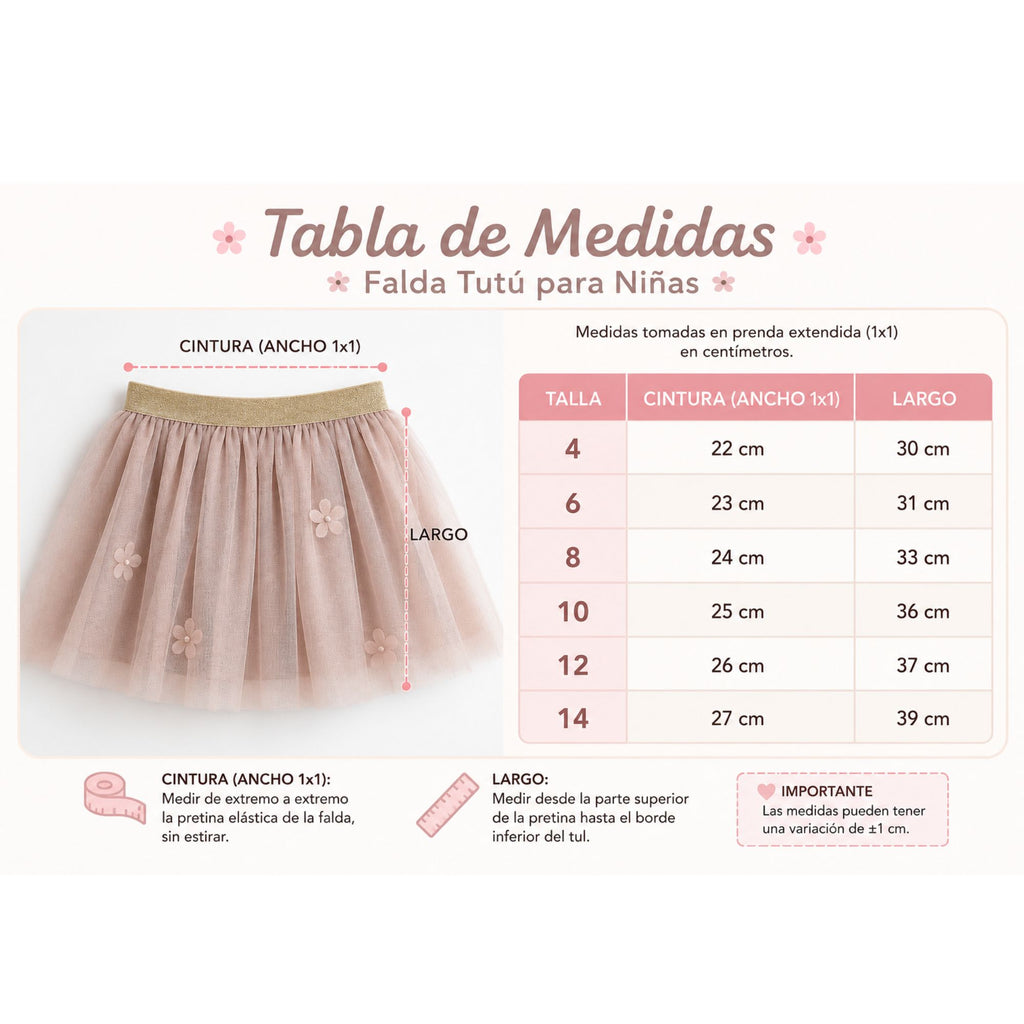 Falda Tutú Niña Gris Plata (Forro Interior Algodón)