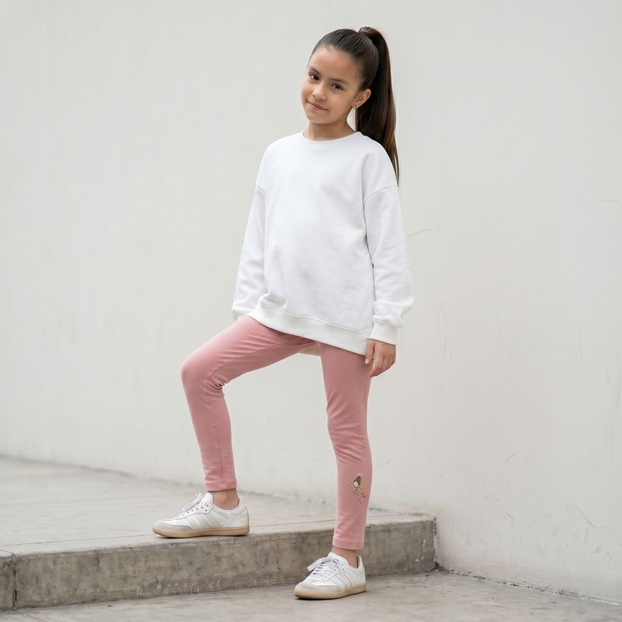 Legging Afranelada Niña Palo Rosa (Hadita)