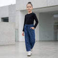 Pantalón Jean Chambray Cintura Elástica para Niña