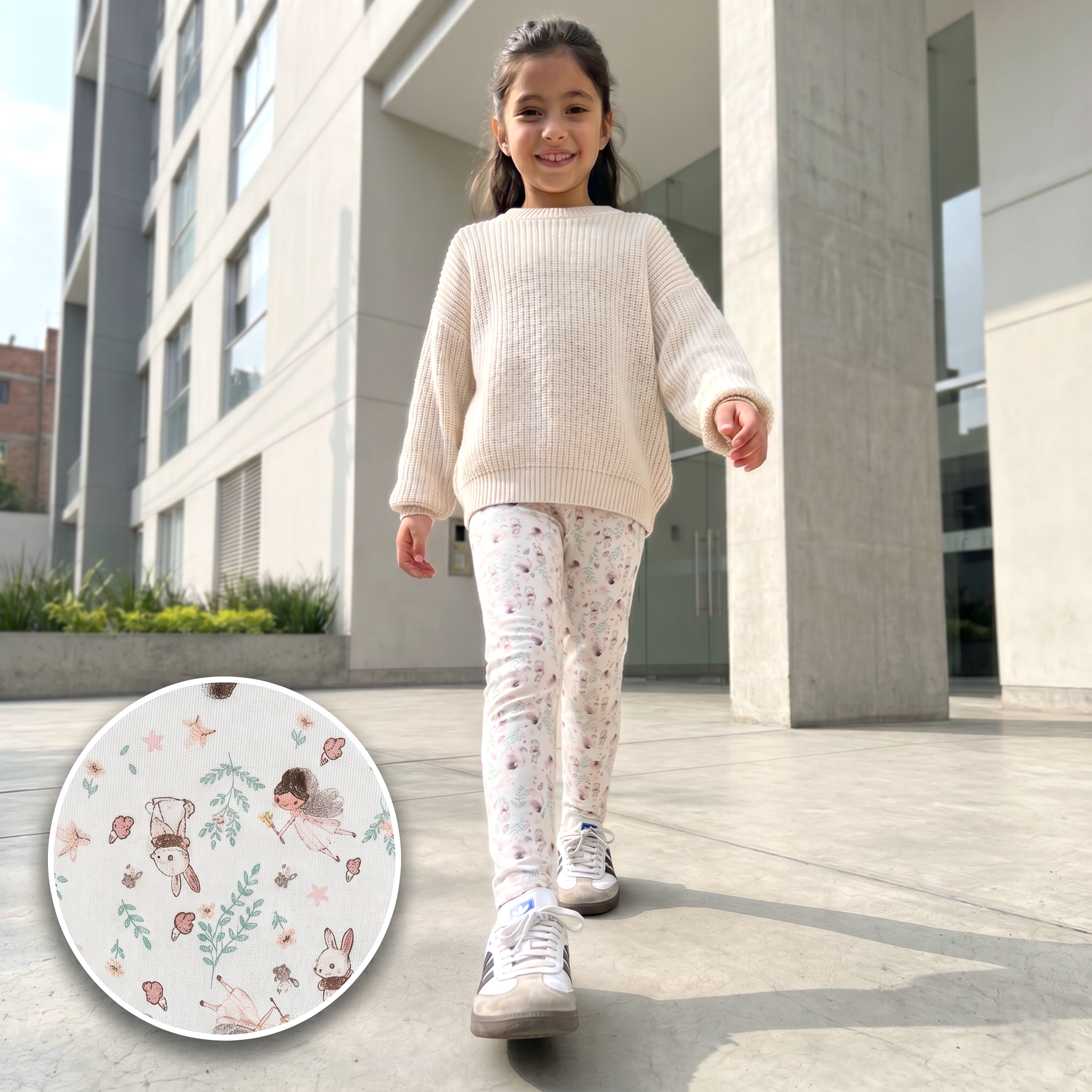 Legging Afranelada Niñas Estampada