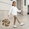 Legging afranelada niña algodón arena cintura elasticada – Angela Kids