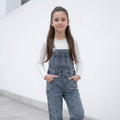 Overol Jardinera Palazo para Niñas - Denim Jean