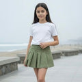 Falda Short Verde Drill Verde