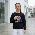 Polera negra French Terry para niña – Angela Kids Perú