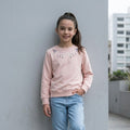 Polera Rosado Bordada Niña