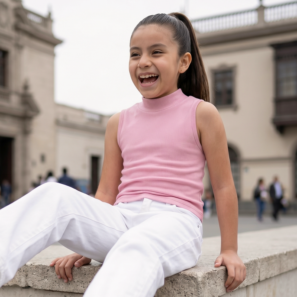 Polo Manga Cero Niña - Angela Kids