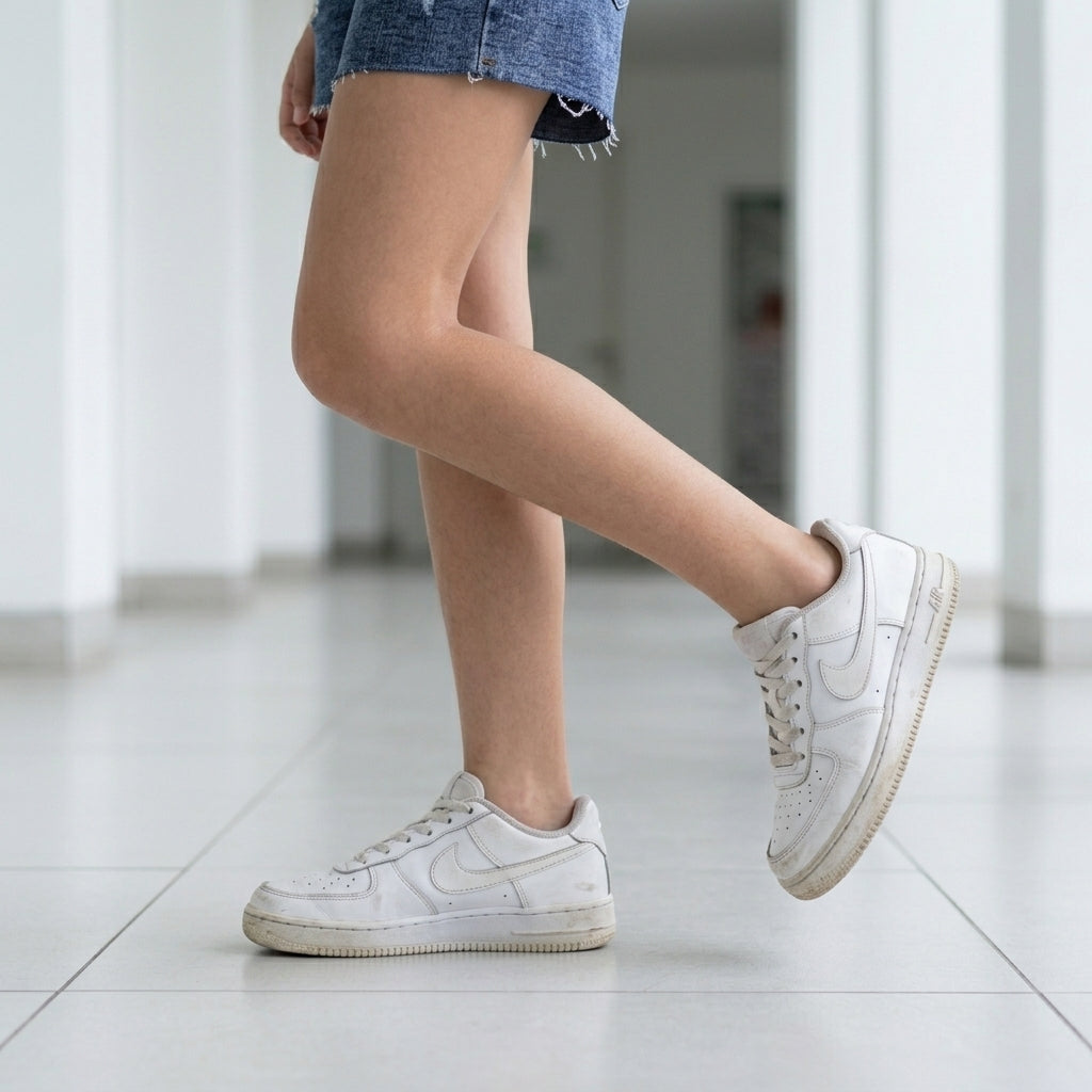 Short Jean Rasgado para Niña