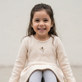 Polivestido Niña Manga Larga Swing Crema con Bordado Hada