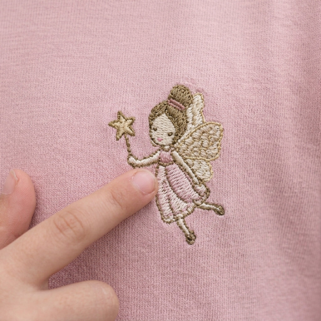Vestido Manga Larga Niña Rosa | Algodón Estampado