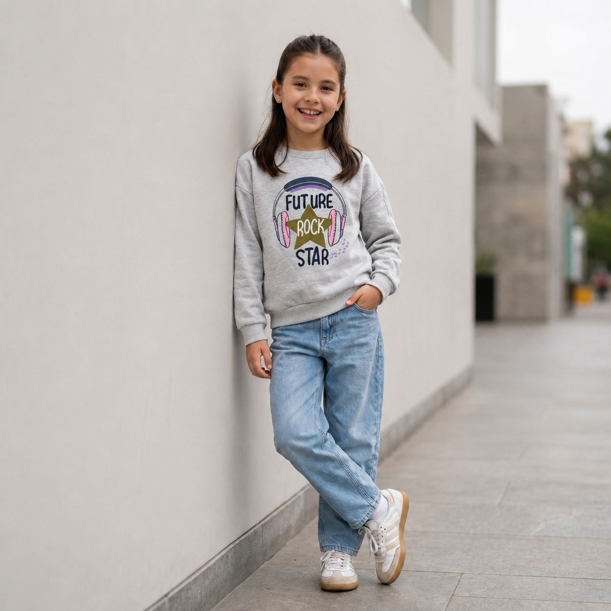 Polera Ploma para Niña Future Rock Star