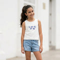polo sin mangas niña algodón blanco Perú Angela Kids casual