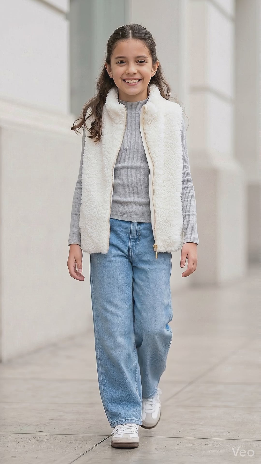 Chaleco Niña Peluche - Angela Kids - Ropa para Niñas