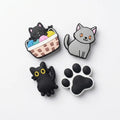 Set 4 Pines Gatos Cute 2 - Dije decorativo para sandalias y zuecos