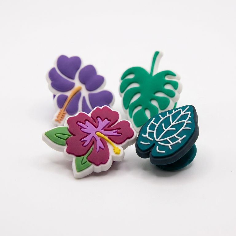 Set 4 Pines Hawaii - Dije decorativo para sandalias y zuecos