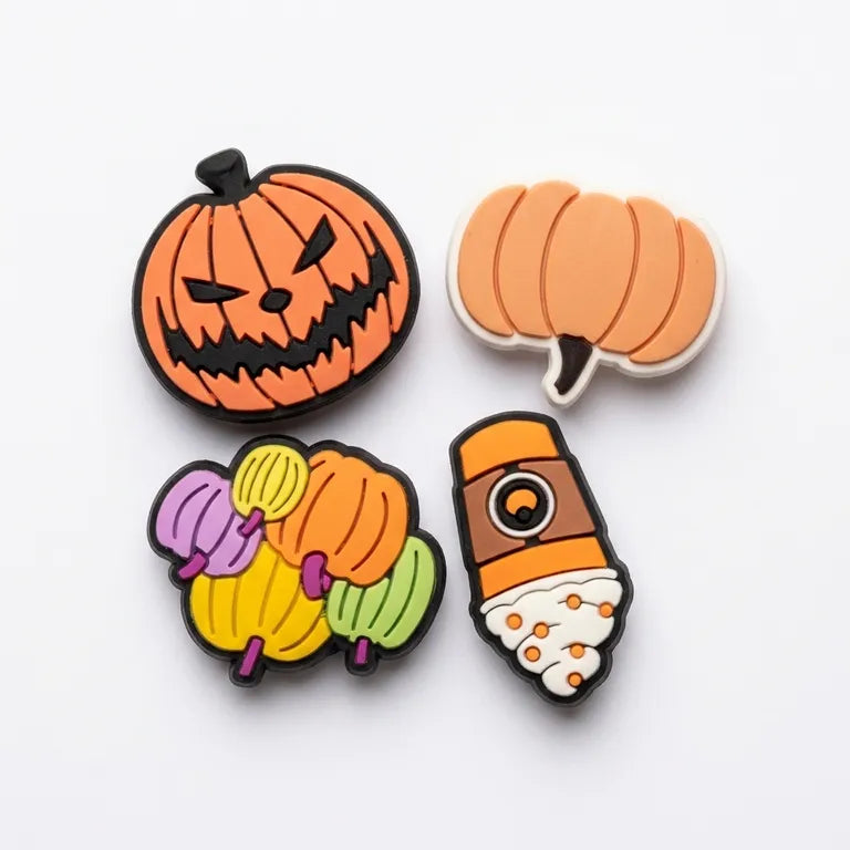 Set 4 Pines Frapp Halloween - Dije decorativo para sandalias y zuecos