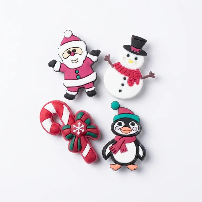 Set 4 Pines Navidad - Dije decorativo para sandalias y zuecos