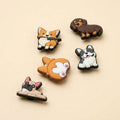 Set 5 Pines Perros Mascotas - Dije decorativo para sandalias y zuecos