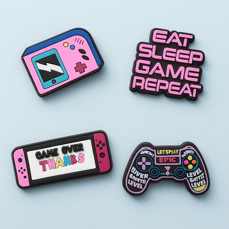 Accesorios Sandalias y Zuecos Pack Epic Gamer 4 pines - Vista 2