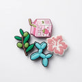 Set 4 Pines Kawaii Pop - Dije decorativo para sandalias y zuecos