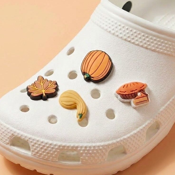 Set 4 Pines para Zapatos Otoño Hoja Arce Calabaza Decorativos - Vista 3