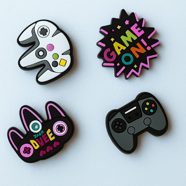 Accesorios Sandalias y Zuecos Pack Retro Power Gamer 4 pines - Vista 2