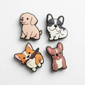 Set 4 Pines Perros - Dije decorativo para sandalias y zuecos