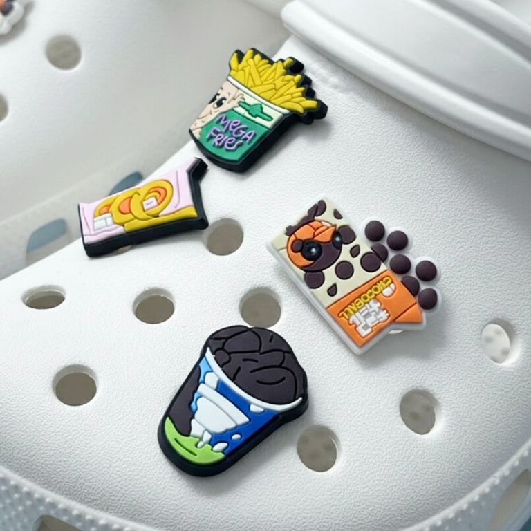 Accesorios Sandalias y Zuecos Foodie Pack 4 pines - Dije decorativo para sandalias y zuecos