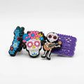 Set 4 Pines Calavera Halloween - Dije decorativo para sandalias y zuecos