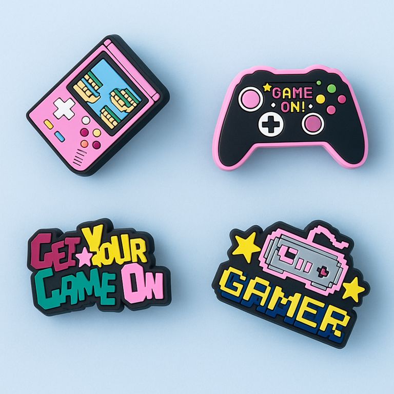 Accesorios Sandalias y Zuecos Pack Pixel Gamer 4 pines - Vista 2