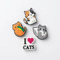 Set 4 Pines Love Cats - Dije decorativo para sandalias y zuecos