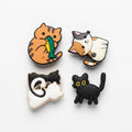Set 4 Pines Gatos Cute 4 - Dije decorativo para sandalias y zuecos